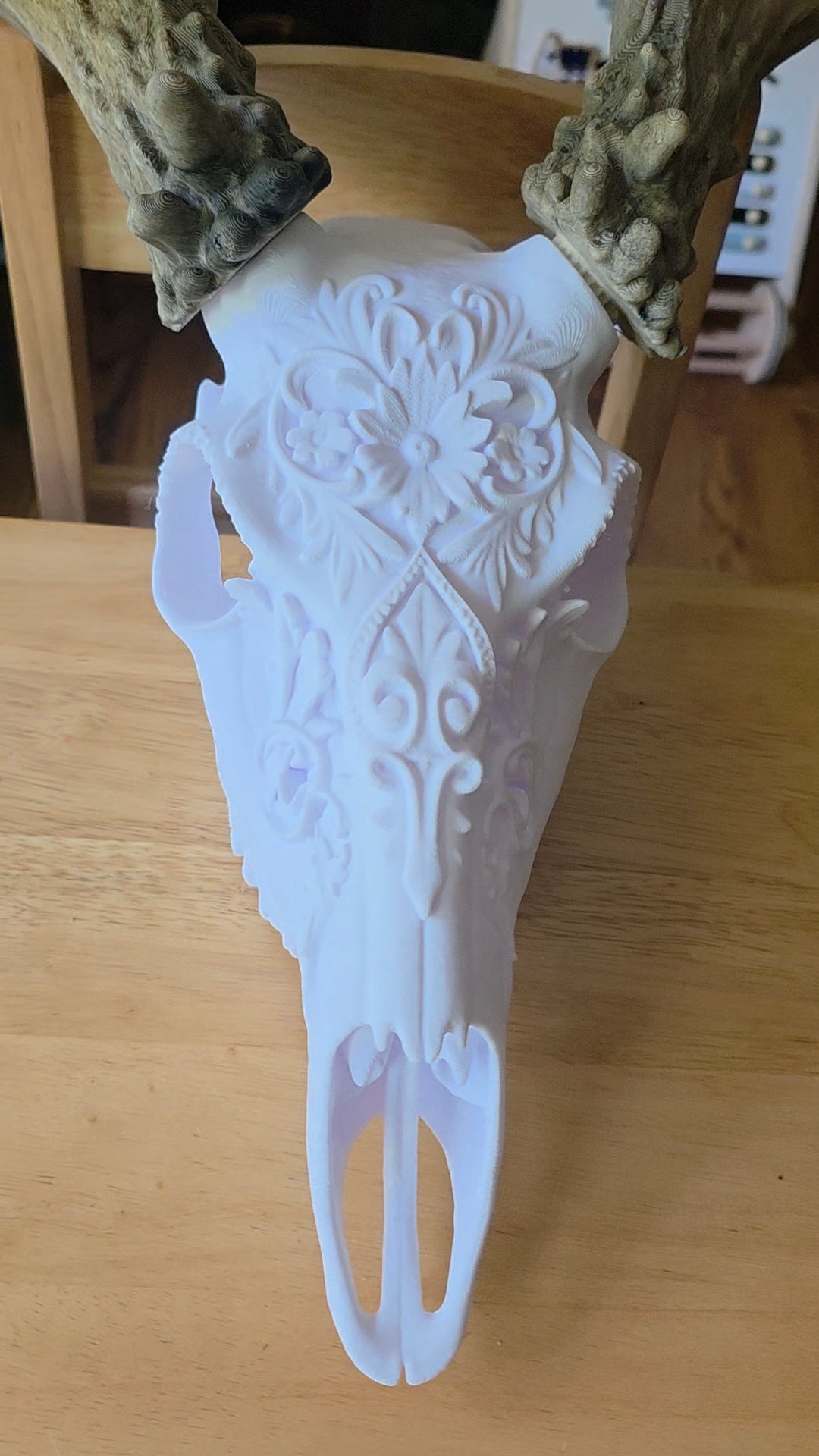 Floral Elegance European Skull